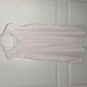 Philmaid Pink and Eyelet Shift Nightgown Size Large Vintage